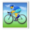 Person Biking emoji on LG
